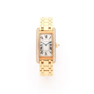 Cartier Tank Américaine 2482 18k yellow gold Gray