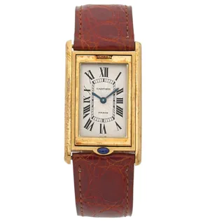 Cartier Tank Basculante 2391 18k yellow gold White