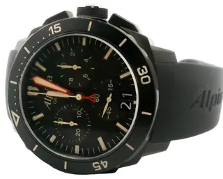 Alpina Seastrong AL-372LBBG4FBV6 44mm Stainless steel Black