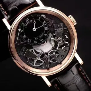 Breguet Tradition 7057br/g9/9w6 40mm Rose gold Black and Gray