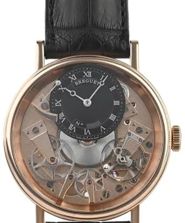 Breguet Tradition 7057br/r9/9w6 40mm Rose gold Black and Golden