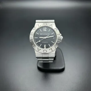 Bulgari Diagono LCV 35 S 35mm Stainless steel Black