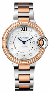 Cartier Ballon Bleu WE902077 33mm Yellow gold and Stainless steel Silver