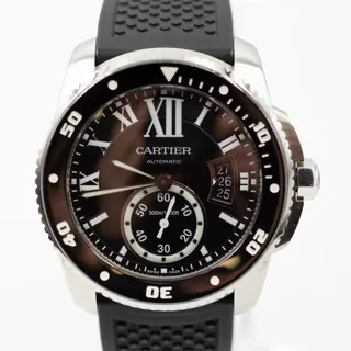 Cartier Calibre de Cartier Diver 3729 42mm Stainless steel Black