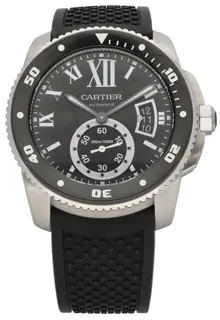 Cartier Calibre de Cartier W7100056 42mm Stainless steel Black