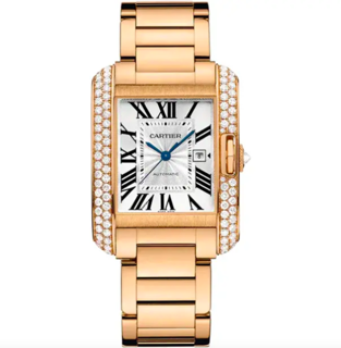 Cartier Tank Anglaise WT100003 Rose gold Silver