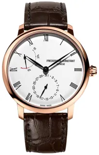 Frédérique Constant Slimline FC-723WR3S4 40mm Rose gold Silver