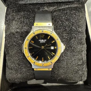 Hublot Classic 1395.2 28mm Yellow gold and Stainless steel Black