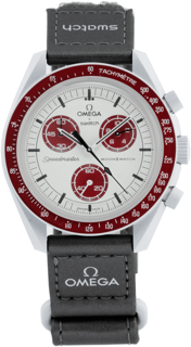 Omega Moonswatch SO33M101 Ceramic Red and Light blue