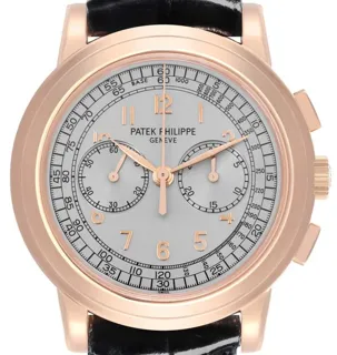 Patek Philippe Chronograph 5070R 42mm Rose gold Silver