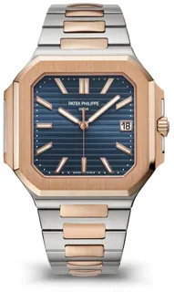 Patek Philippe Cubitus 5821/1AR-001 45mm Stainless Steel$Rose Gold Blue