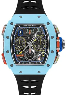 Richard Mille Automatic Winding Split-seconds Chronograph RM 65-01 CA Carbon fiber See-through