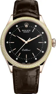 Rolex Cellini 50605RBR Rose gold Black