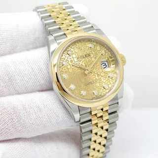 Rolex Datejust 36 126203 Yellow gold and Stainless steel Champagne