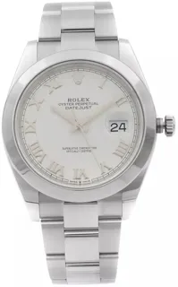 Rolex Datejust 126300-0015 Stainless steel White