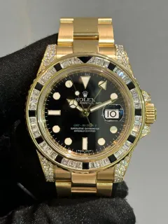 Rolex GMT-Master II 116758SANR Yellow gold Black