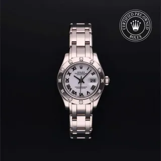 Rolex Pearlmaster 80319-0040 29mm White gold White