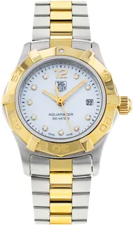 TAG Heuer Aquaracer Lady waf1425.bb0825 27mm Yellow gold and Stainless steel Mother of Pearl White$Diamond