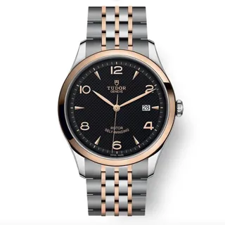 Tudor 1926 91651-0003 41mm Rose gold and Stainless steel Black