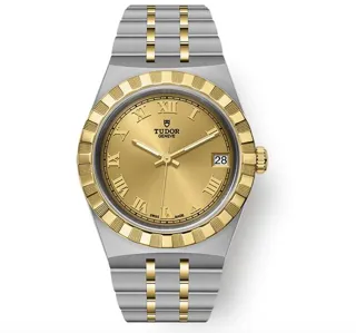 Tudor Royal 28403-0004 Yellow gold and Stainless steel Champagne