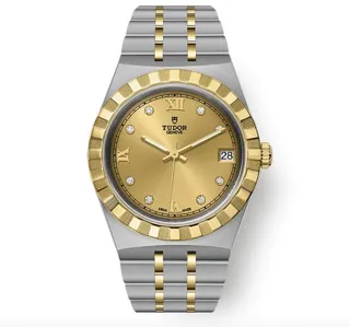 Tudor Royal 28403-0006 Yellow gold and Stainless steel Champagne