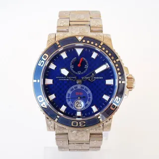 Ulysse Nardin Maxi Marine Diver 260-32-8M 43mm White gold Blue