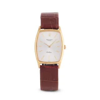 Rolex Cellini 3807 26mm 18k yellow gold Silver