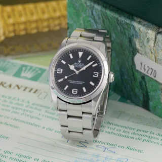 Rolex Explorer 14270 36mm Stainless steel Black