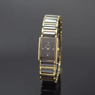 Rado Diastar 153.0339.3 22mm Gold-plated Black