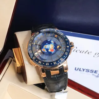 Ulysse Nardin Executive 1062-113 Rose gold Blue