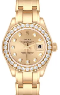 Rolex Pearlmaster 80298 29mm Yellow gold Champagne