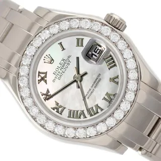 Rolex Pearlmaster 80299 29mm White gold White