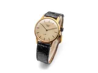 Longines 32.5mm 18k yellow gold White