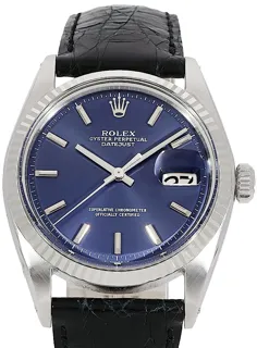 Rolex Datejust 1601 White gold and Stainless steel Blue