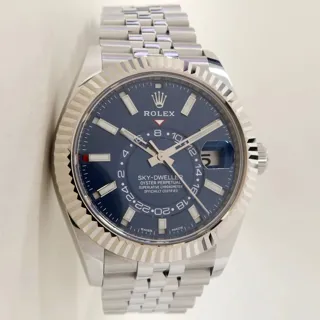 Rolex Sky-Dweller 326934-0004 42mm White gold and Stainless steel Blue