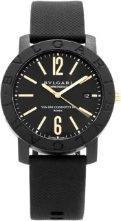 Bulgari Carbongold BB40CL 40mm Carbon fiber Golden