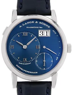 A. Lange & Söhne Lange 1 191.028 38.5mm White gold Blue