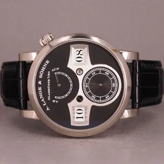 A. Lange & Söhne Lange Zeitwerk 140.029 42mm White gold Black