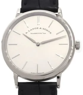 A. Lange & Söhne Saxonia 201.027 37mm White gold Silver