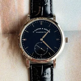 A. Lange & Söhne Saxonia 307.029 White gold Black