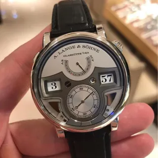 A. Lange & Söhne Zeitwerk 147.025F Platinum Silver