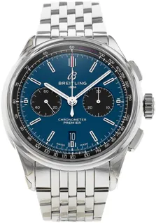 Breitling Premier AB0118 Stainless steel Blue