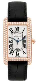 Cartier Tank Américaine WB704851 Rose gold Silver