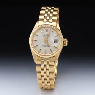 Rolex Datejust 6517 18k yellow gold Silver