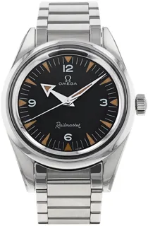 Omega Railmaster 220.10.38.20.01.002 Stainless steel Black