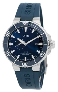 Oris Chronograph Automatic Mens Watch 01 743 7733 4155-07 4 24 69EB Stainless steel Blue