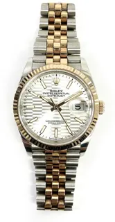 Rolex Datejust 36 126231-0033 Rose gold and Stainless steel Silver