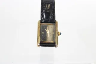 Cartier Tank Must 48188 / 5057001 Vermeil Black