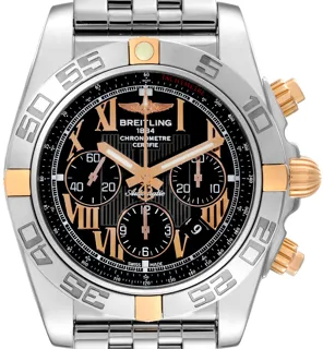 Breitling Chronomat IB0110 Rose gold and Stainless steel Black