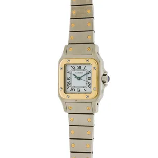 Cartier Santos Dumont 0902 Yellow gold and Stainless steel White